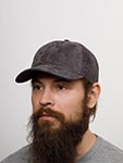 Бейсболка STETSON арт. 7717401 BASEBALL CAP GOAT SUEDE (темно-серый)
